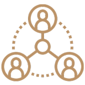 people connecting icon